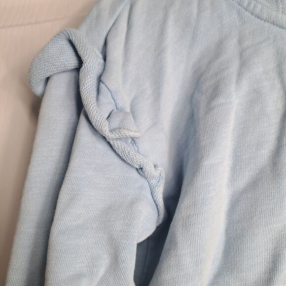 Pale Blue Ruffle Sleeve Hoodie by Gymboree - Picture 5 of 5